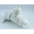 thumbnail image 1 of Elkhart Supply Fresh Water Shut Off Valve 06893 Flair-It; Stop Valve; 1/2 Inch PEX x 3/8 Inch Compression Fitting; Angle Valve; White; Plastic; Single, 1 of 4