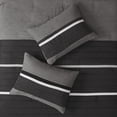thumbnail image 4 of GDF Studio 7-Piece Cozy King Comforter Set, Faux Suede Bedding Set with Embroidered Pillows, Black, 4 of 8