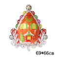 thumbnail image 3 of Globo navideño de aluminio con forma de alce, muñeco de nieve, Papá Noel, hombre de jengibre, árbol de Navidad, copo de nieve, decoración navideña 2022, 3 of 5