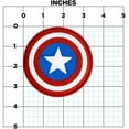thumbnail image 3 of Marvel Comics Captain America Logo Iron-On Patch Ata-Boy 10045, 3 of 4