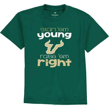 South Florida Bulls Fanatics Branded Newborn & Infant Start 'Em Young T-Shirt - Green - 12