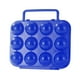 thumbnail image 3 of Contenedor portátil para guardar huevos, caja de protección con 12 compartimentos, ideal para mochileros, senderismo, caravanas y hogares. Azul, 3 of 8