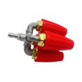 thumbnail image 1 of koolsoo High Pressure Rotating Spray Nozzle Rotating Spray Head for Garden Cleaning Red, 1 of 9