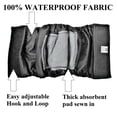 thumbnail image 3 of Pack – 2pcs Waterproof Diapers Dog Belly Band With Absorbent Pad Male Wrap Reusable Black Sz XXL (waist 18" - 22"), 3 of 4