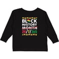 thumbnail image 3 of Inktastic Black History 24 7 365 Men Women Kids Black History Month Boys or Girls Long Sleeve Toddler T-Shirt, 3 of 5