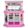 American Plastic Toys Kids Deluxe Custom Play Kitchen with 22 Piece Accessory Play Set