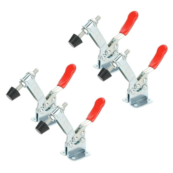 4Pcs GH-201B Toggle Clamps Quick Release Hand Tool Holding Capacity 90Kg/198Lbs