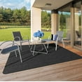 thumbnail image 5 of Indoor/Outdoor Double-Ribbed Carpet Area Rug with Skid-Resistant Rubber Backing - Smokey Black - 3' x 4', 5 of 8