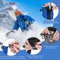 thumbnail image 3 of Polainas Para Piernas Impermeable Ajustable Polainas Para Botas De Nieve Para Mujeres Hombres Invierno Acampar Al Aire Libre Senderismo Esquí Correr Caminar Montañismo Kearding OD016478-03, 3 of 6