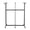 Black, variant on ToppiJoy 6 Arms Clothing Retail Rack, Adjustable Heavy Retail Display Garment Rack with Wheels for Bedrooms, Balconies, Offices (White)