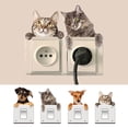 thumbnail image 3 of Inteprter Pegatina de interruptor de animales extraíble para oficina, calcomanía de pared impermeable, decoración Decoración del hogar, 3 of 6