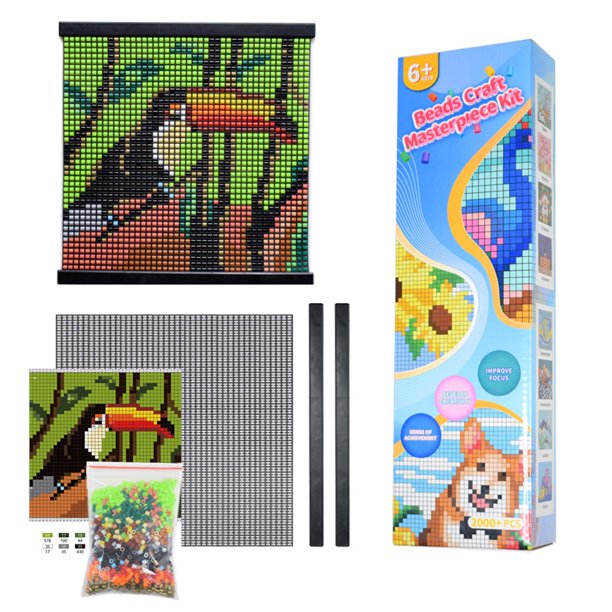 Paquete de cuentas educativas Manualidades DIY para niños Mejora las habilidades motoras y la imaginación con cuentas de colores para actividades