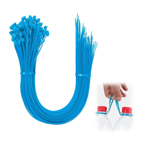 12 inch Zip Cable Ties (100 Pack), Heavy Duty Cable Ties with 200 lbs Tensile Strength, Multi-Purpose Adjustable Black, UV Resistant Indoor and Outdoor Zip Ties for Home, Office, Workshop