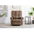 thumbnail image 1 of Clearance! Electric lift recliner with heat therapy and massage, suitable for the elderly, heavy recliner, with modern padded arms and back, camel, 1 of 9