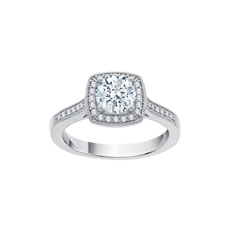 KATARINA Diamond Halo Engagement Ring in 10… product image