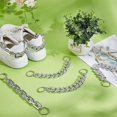 thumbnail image 4 of 6pcs Shoe Charms Chains 3 Styles Shoe Decoration Chain Acrylic Shoes Chain DIY Hanging Shoe Chains with Alloy Ring, 4 of 5