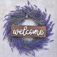 thumbnail image 2 of de letrero de bienvenida de granja de lavanda romántica de 18 '' para puerta de, 2 of 7