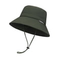 thumbnail image 2 of Sombrero para el sol Sombrero de pesca Adultos con tiras reflectantes Protección solar Ajustable para Verde, 2 of 9