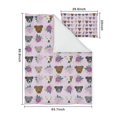 thumbnail image 5 of Cute Pitbull Terriers Dog and Flower Duvet Cover and Pillowcase Set for Single Bedding, Bedroom Accessories for Kids Teens, 5 of 5
