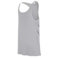 thumbnail image 4 of WAVSUF Summer Sports Sleeveles Vest for Mens Solid Color Quick Dry Tank Tops Round Neck Pullover Gray Size L, 4 of 5