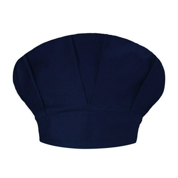 Riforla Unisex Solid Color Cap Kitchen Catering Oil Proof Chef Hat Bouffant Hat Womens Hats Navy