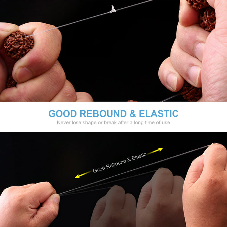 Htovila 0.5mm Elastic Bracelet String 42ft Strong Stretchy Beading Thread  for DIY Jewelry Necklace Bracelet Making 