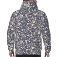 thumbnail image 7 of Picia Daisies Flowers Pattern Casual Men's Hoodie - Lightweight Hooded Sweatshirt with Kangaroo Pocket, Comfortable Pullover for Everyday, Travel-Medium, 7 of 7