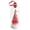 Glass-Red, variant on Recordable Christmas Tree Message in a Bottle, Voice Recording Holiday Keepsake with Playback, Glass Christmas Gifts with Snowy Scene and Playback - Red