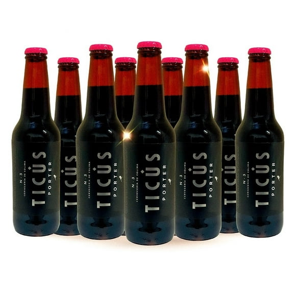 12 Pack Cerveza Artesanal Colimita Ticús 355ml C/u Colimita Cerveza Porter