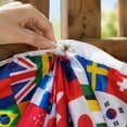 thumbnail image 6 of International Fan Flag Half Fan Banner 24 X 48 Inch Durable Polyester Patriotic Sports Event Decor Independence Day Soccer Theme Party Hanging Decoration Multi Nation Design 1, 6 of 8