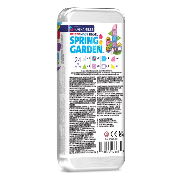 Magna-Tiles microMAGS Spring Garden 24-Piece Travel Set photo 6