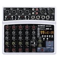 thumbnail image 1 of Mezclador de sonido de audio BOMGE Consola de mezclas digital para DJ de 6 canales, 1 of 8