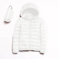 thumbnail image 3 of Lixiuxyad Down Jackets Packable Women Warm Lightweight Hooded Windproof Winter Coat With Recycled Insulation Winter Slim Short Hooded Warm White Down Coat Outerwear White, 3 of 4