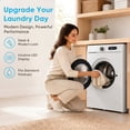 thumbnail image 6 of TABU 2.7 Cu. Ft. Front Load Washer, Full Size Washing Machine with 9 Cycles, Auto Balance, Load Detect, LED Display, 110V, White, 6 of 8