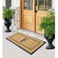 thumbnail image 6 of A1HC Natural Coir & Rubber Monogrammed Door Mat, 30x60 in, Thick Durable Heavy-Duty Entrance Mat with Thin Profile for Front Door, 6 of 7