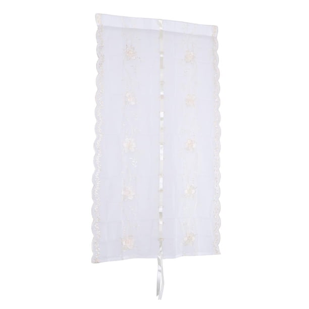 Cortina Bordada de Un Panel Amarillo Claro 80x150CM_31.5x59.1 pulgadas