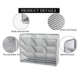 thumbnail image 3 of Baohd Pencil Holder Desktop Pen Storage Rack Stainless Steel Stationery Organizer Type A Silver 1Set, 3 of 6
