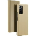thumbnail image 6 of Samsung Galaxy Z Fold 2 Case, Luxury Mirror Design Clear View Smart Window Screen Display Case Support Wireless Charging Flip Phone Cover for Samsung Galaxy Z Fold 2 5G QH Gold, 6 of 10