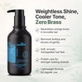 thumbnail image 2 of Herbishh Blue Brass-Off Toning Shampoo 500 ml, Pigmented Shampoo to Refresh & Neutralize Brassy & Orange Tones for Brunette Hair, Color-Depositing Cleanser for Treated & Highlighted Hair, 2 of 7