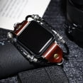 thumbnail image 4 of Correa para niños oso de fresa Pulsera protectora deportiva de cuero ajustable para reloj inteligente Sense y Versa 3 negro clásico, 4 of 5