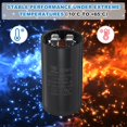 thumbnail image 4 of Uxcell CD60 Capacitor 88-108 UF/Mfd, 250 VAC CD60 Run Motor Start Capacitor for Electric Fan Motor Starting Well Pump, Black, 4 of 6