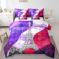 thumbnail image 1 of YST Eiffel Tower Comforter Set, Romantic France City Building, 7-Piece, Queen Size, 1 of 5