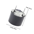thumbnail image 2 of SEWACC 5Pcs Durable 12mm Buzzer Alarm Electric Sound Beeper for Industrial Use, 2 of 3