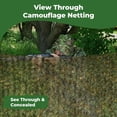 thumbnail image 2 of Camo Netting 3D Leafy Camouflage Net for Hunting, Tree Stands Concealment, Traping, Sunshade, Decoration, Shooting, Paint Ball and More, 5 ft X 12 ft (Green Leaf), 2 of 7