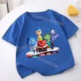 thumbnail image 3 of Disney-camisetas de manga corta para niños y niñas, Tops de dibujos animados, ropa coreana, 2024, 3 of 5