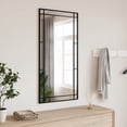 thumbnail image 1 of vidaXL Wall Mirror Black 50x100 cm Rectangle Iron, 1 of 5
