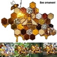 thumbnail image 3 of Abeja Panal Ventana Colgante Sun Catcher Ornamento Bumblebee Arte Decoración Para El Jardín Del Hogar Moyic HA034990-00, 3 of 6