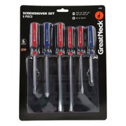 GreatNeck AA Series Screwdriver Set with Tray, 6 Pieces