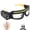 Yellow, variant on LED Rechargeable Headlight Glasses – Motion Sensor & Touch Control 5 Modes, USB-C Light Up Eyewear 350-500lm IPX4 Waterproof for Running Camping Fishing Cycling Hiking