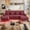 Wine Red, variant on MOONMISS Corduroy Upholstered U-shaped Adjustable Light Modular Sectional Sofa With Type-C and USB ports-Wine Red